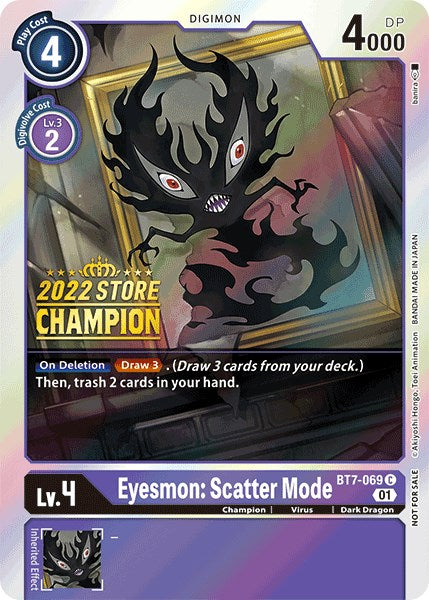 Eyesmon: Scatter Mode (2022 Store Champion) [BT7-069] [Next Adventure] Foil