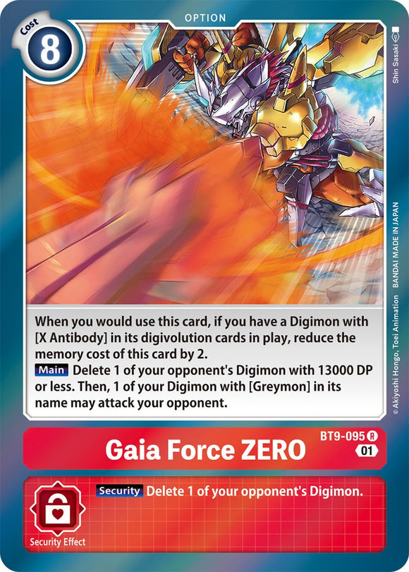 Gaia Force ZERO [BT9-095] [X Record] Foil