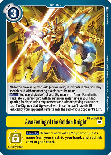 Awakening of the Golden Knight [BT9-098 C] [X Record]