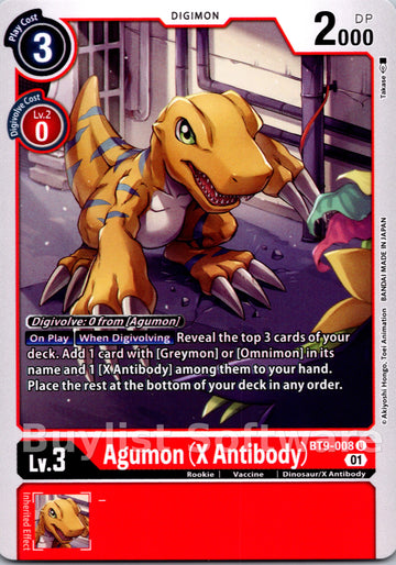 Agumon (X Antibody) [BT9-008] [X Record]