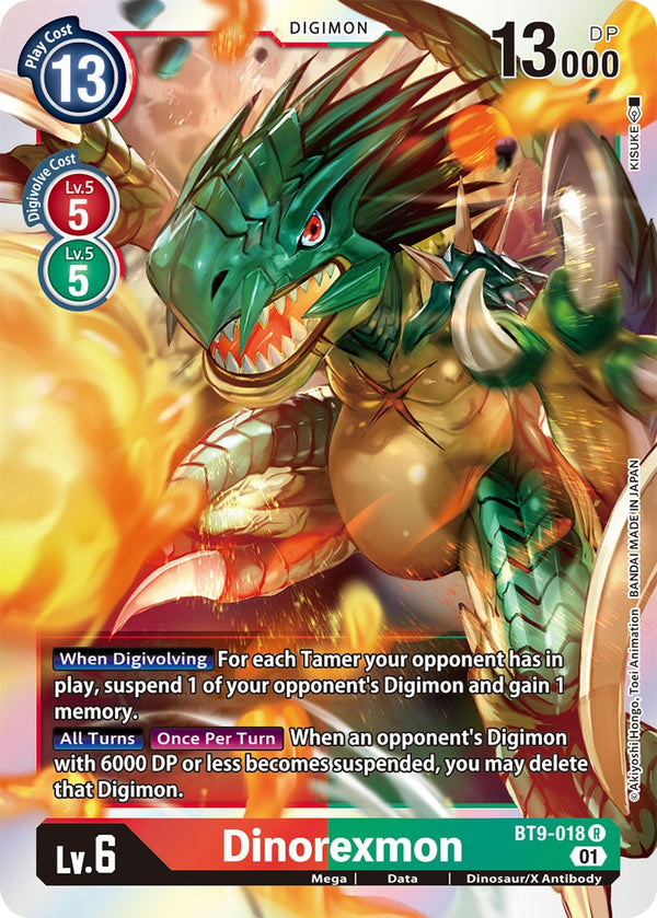 Dinorexmon [BT9-018] [X Record] Foil
