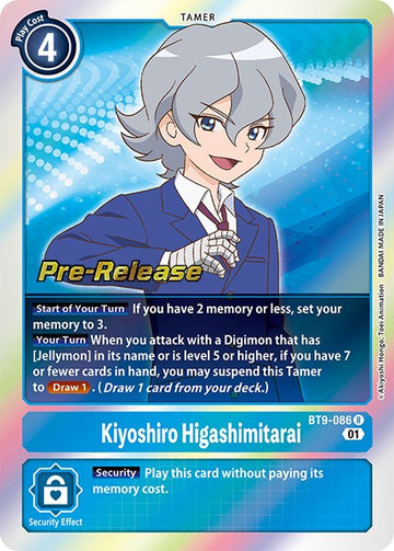Kiyoshiro Higashimitarai [BT9-086] [X Record Pre-Release Cards] Foil