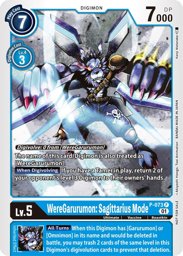 WereGarurumon: Sagittarius Mode [P-073] [Digimon Promotion Cards] Foil