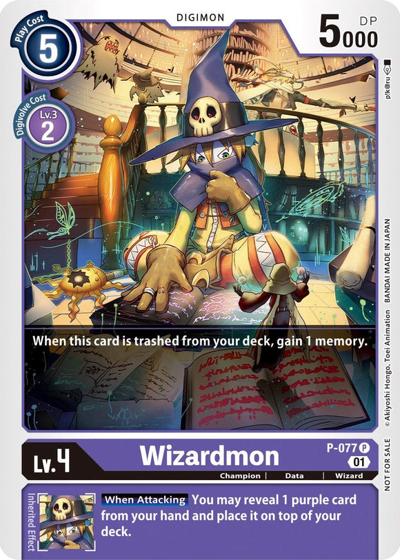 Wizardmon - P-077 [P-077 P] [Digimon Promotion Cards] Foil