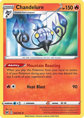 Chandelure [026/196] [Lost Origin] Reverse Holofoil