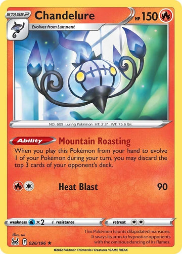 Chandelure [026/196] [Lost Origin] Reverse Holofoil