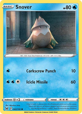 Snover [042/196] [Lost Origin] Reverse Holofoil