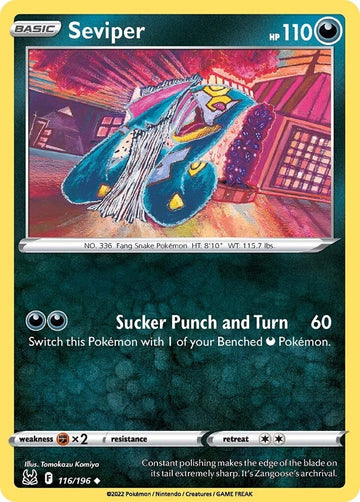 Seviper [116/196] [Lost Origin] Reverse Holofoil