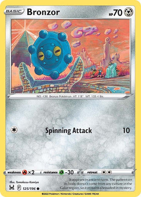 Bronzor [125/196] [Lost Origin] Reverse Holofoil