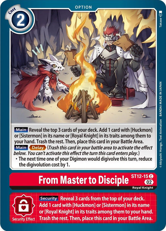 From Master to Disciple [ST12-15] [Starter Deck 12: Jesmon]