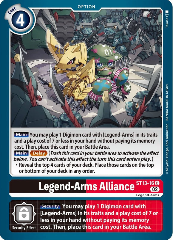 Legend-Arms Alliance [ST13-16] [Starter Deck 13: Ragnaloardmon]