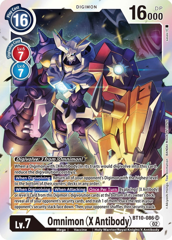 Omnimon (X Antibody) [BT10-086] [Xros Encounter] Foil