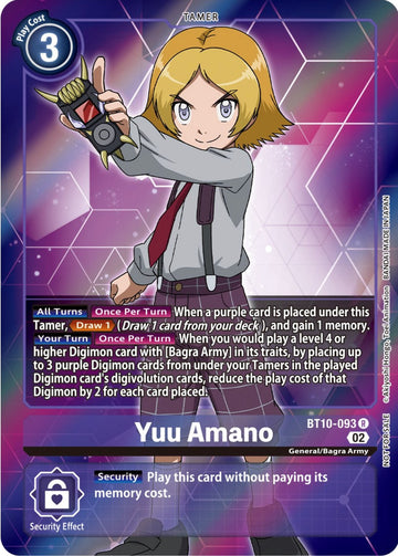 Yuu Amano (Box Topper) [BT10-093 R] [Xros Encounter] Foil