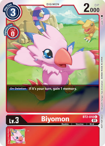 Biyomon - BT2-010 (ST-11 Special Entry Pack) [BT2-010 C] [Release Special Booster 1.0] Foil
