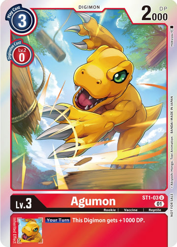 Agumon (ST-11 Special Entry Pack) [ST1-03] [Starter Deck 01: Gaia Red] Foil
