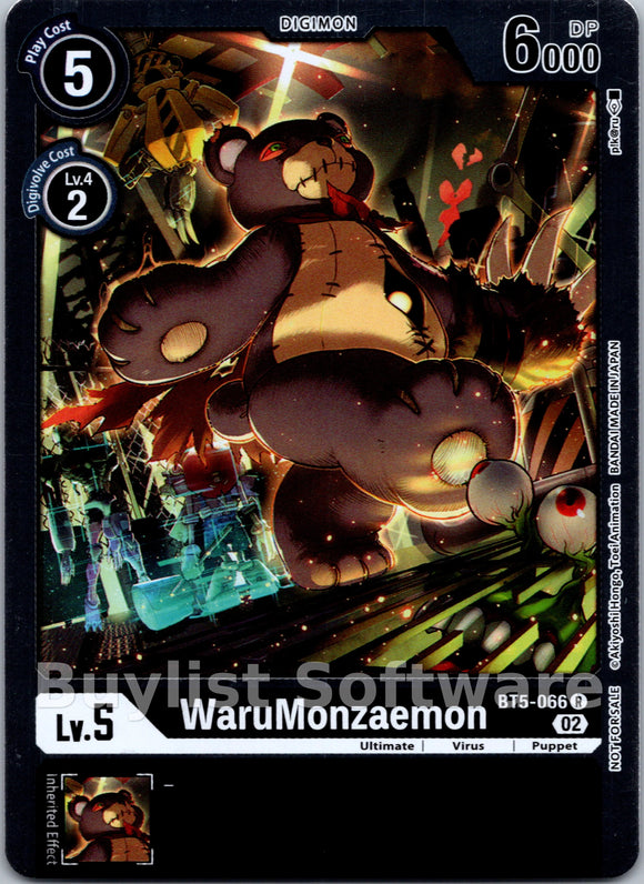 WaruMonzaemon (Official Tournament Pack Vol. 7) [BT5-066] [Battle of Omni] Foil