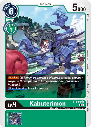 Kabuterimon (Winner Pack Xros Encounter) [ST4-08] [Starter Deck 04: Giga Green]