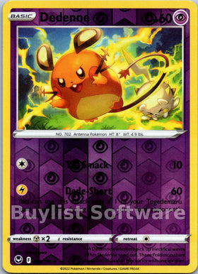 Dedenne [085/195] [Silver Tempest] Reverse Holofoil