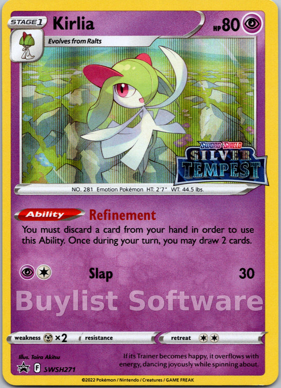 Kirlia (Sword & Shield Promo Cards Stamped) [SWSH271] [Sword & Shield Promo Cards] Holofoil