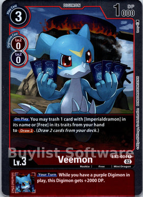 Veemon [EX3-004] [Draconic Roar] Foil