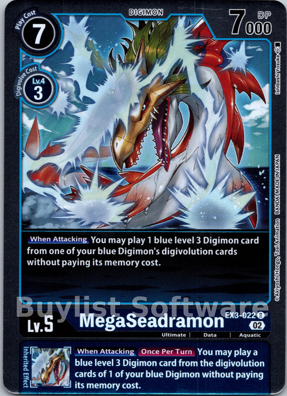 MegaSeadramon [EX3-022] [Draconic Roar] Foil