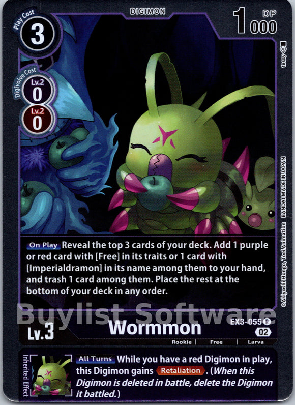 Wormmon [EX3-055] [Draconic Roar] Foil