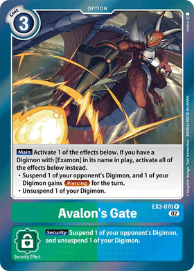 Avalon's Gate [EX3-070] [Draconic Roar] Foil