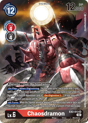 Chaosdramon (Alternate Art) [EX3-013] [Draconic Roar] Foil