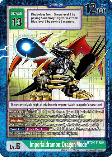 Imperialdramon: Dragon Mode (Alternate Art) [BT3-111] [Draconic Roar] Foil