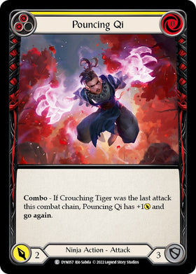 Pouncing Qi (Yellow) [DYN057] [Dynasty] Rainbow Foil