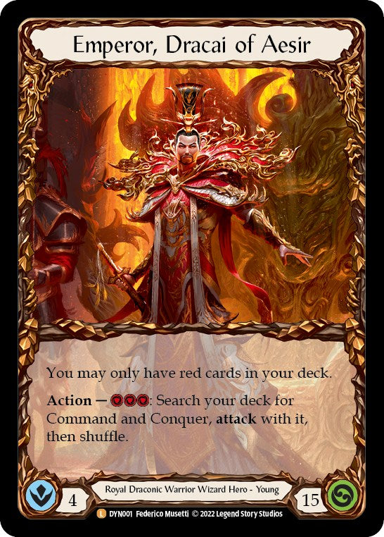 Emperor, Dracai of Aesir [DYN001] [Dynasty] Cold Foil