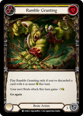Rumble Grunting (Yellow) [DYN023] [Dynasty] Rainbow Foil