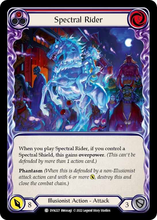 Spectral Rider (Red) [DYN227] [Dynasty] Rainbow Foil