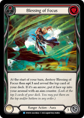 Blessing of Focus (Red) [DYN159] [Dynasty] Rainbow Foil