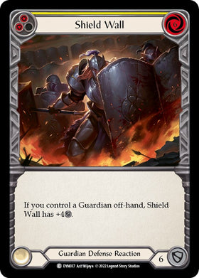 Shield Wall (Yellow) [DYN037] [Dynasty] Rainbow Foil