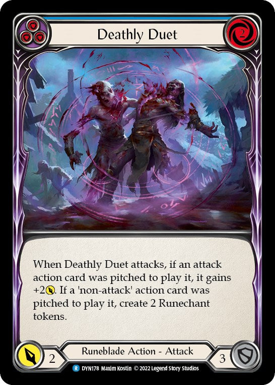 Deathly Duet (Blue) [DYN178] [Dynasty] Rainbow Foil