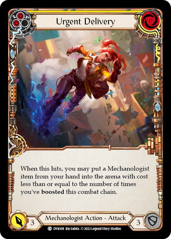 Urgent Delivery (Yellow) [DYN108] [Dynasty] Rainbow Foil