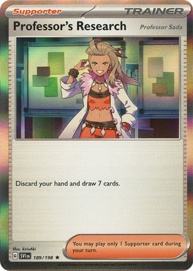 Professor's Research [189/198] [Scarlet & Violet Base Set] Reverse Holofoil