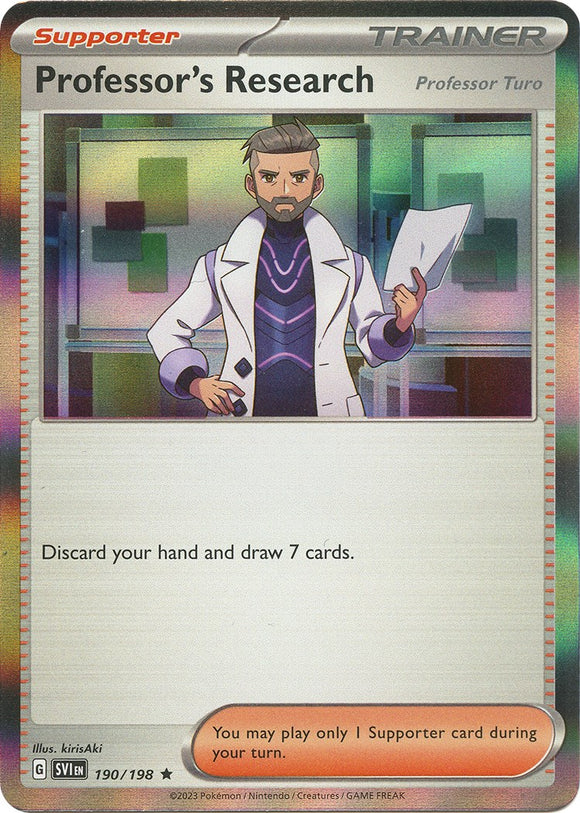 Professor's Research [190/198] [Scarlet & Violet Base Set] Reverse Holofoil