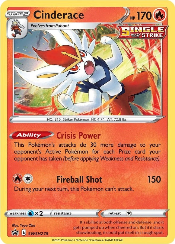 Cinderace [SWSH278] [Sword & Shield Promo Cards] Holofoil