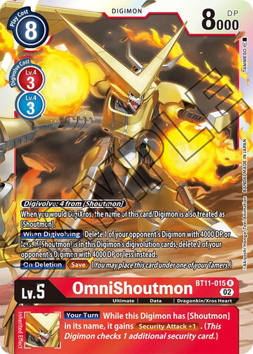 OmniShoutmon [BT11-015] [Dimensional Phase] Foil