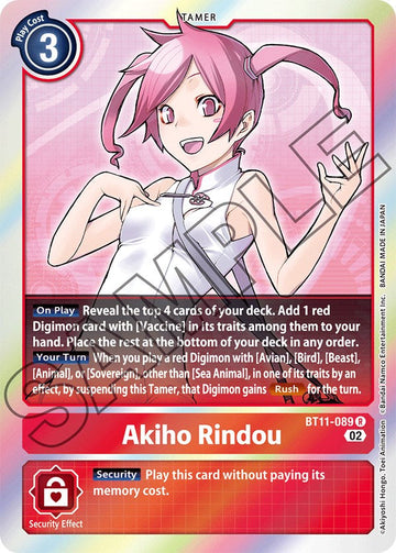 Akiho Rindou [BT11-089 R] [Dimensional Phase] Foil