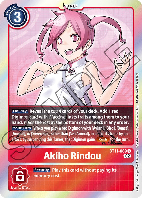 Akiho Rindou [BT11-089 R] [Dimensional Phase] Foil