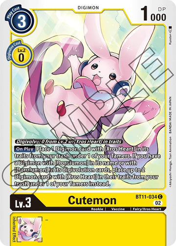 Cutemon [BT11-034] [Dimensional Phase] Foil