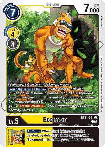 Etemon [BT11-041] [Dimensional Phase] Foil