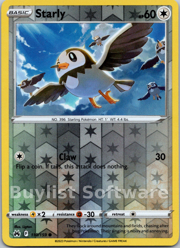 Starly [110/159] [Crown Zenith] Reverse Holofoil