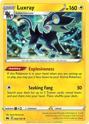 Luxray [044/159] [Crown Zenith] Reverse Holofoil