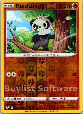 Pancham [072/159] [Crown Zenith] Reverse Holofoil