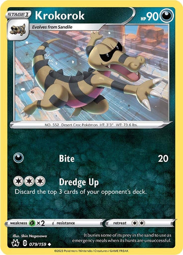 Krokorok [079/159] [Crown Zenith] Reverse Holofoil