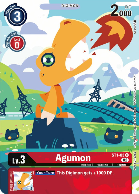 Agumon (Digimon Illustration Competition Pack 2022) [ST1-03 U] [Dimensional Phase]